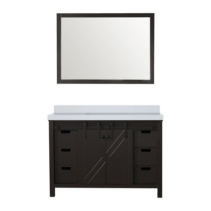 Lexora Marsyas 48 in. Brown Single Sink Bath Vanity