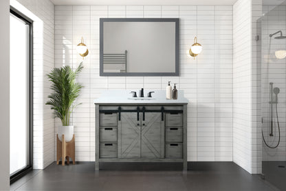 Lexora Marsyas 48 in. Ash Grey Single Sink Bath Vanity