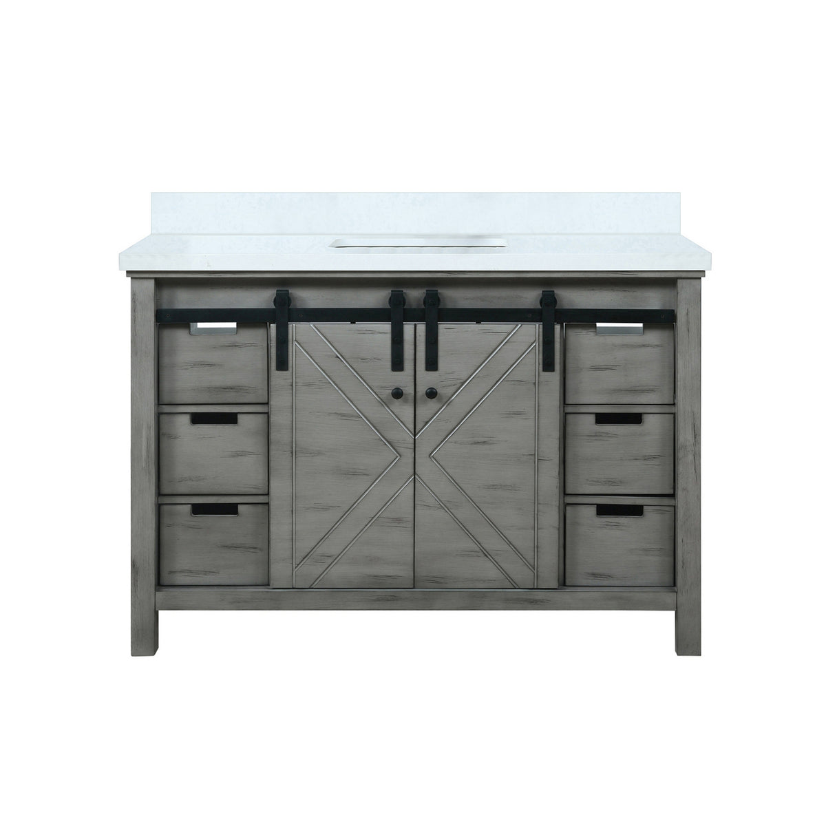 Lexora Marsyas 48 in. Ash Grey Single Sink Bath Vanity