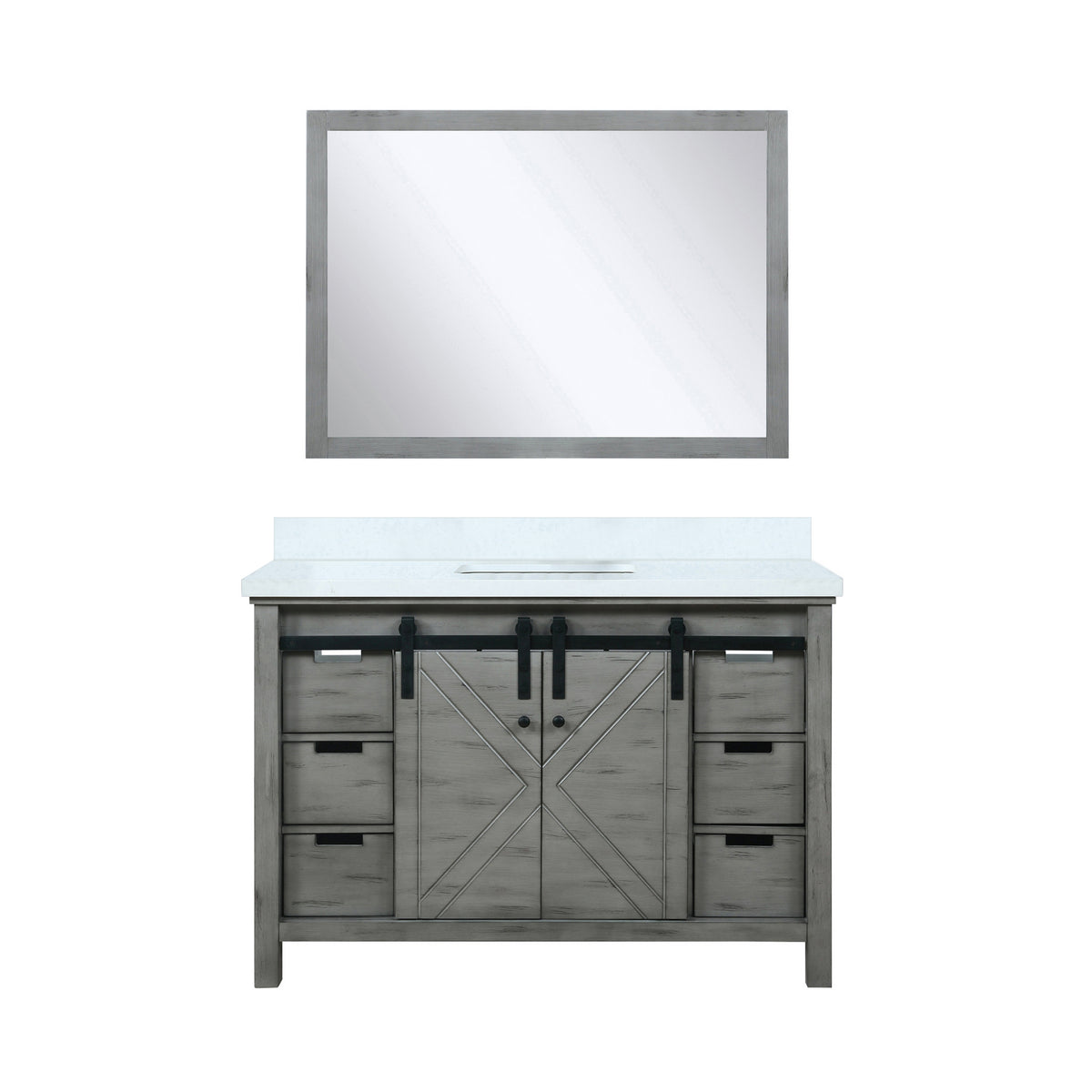Lexora Marsyas 48 in. Ash Grey Single Sink Bath Vanity