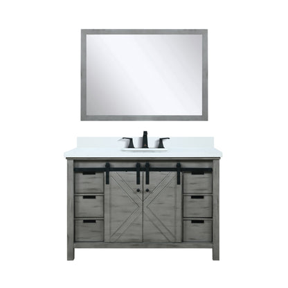 Lexora Marsyas 48 in. Ash Grey Single Sink Bath Vanity