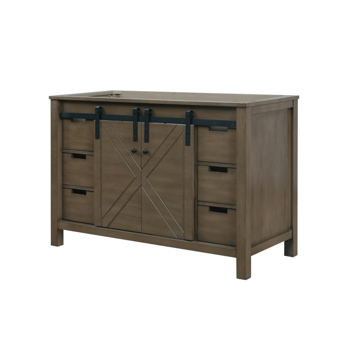 Lexora Marsyas 48 in. Rustic Brown Single Sink Bath Vanity