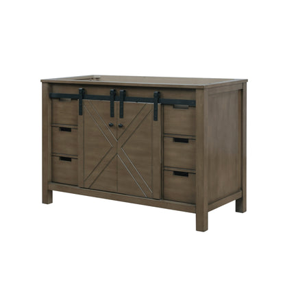 Lexora Marsyas 48 in. Rustic Brown Single Sink Bath Vanity