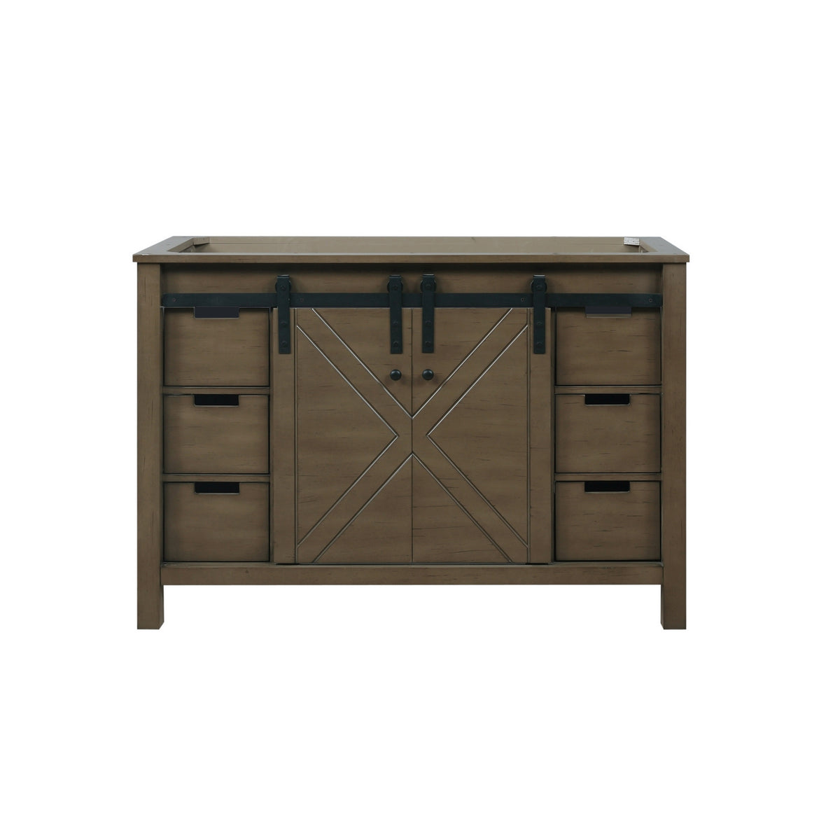 Lexora Marsyas 48 in. Rustic Brown Single Sink Bath Vanity