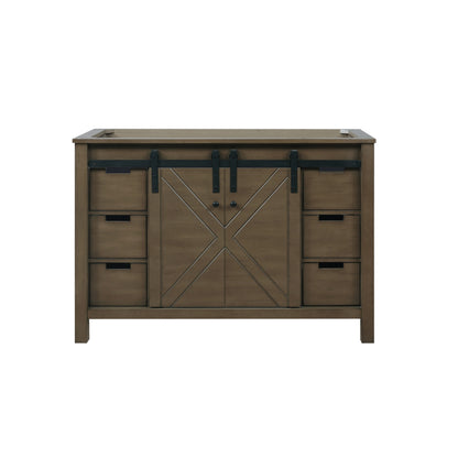 Lexora Marsyas 48 in. Rustic Brown Single Sink Bath Vanity