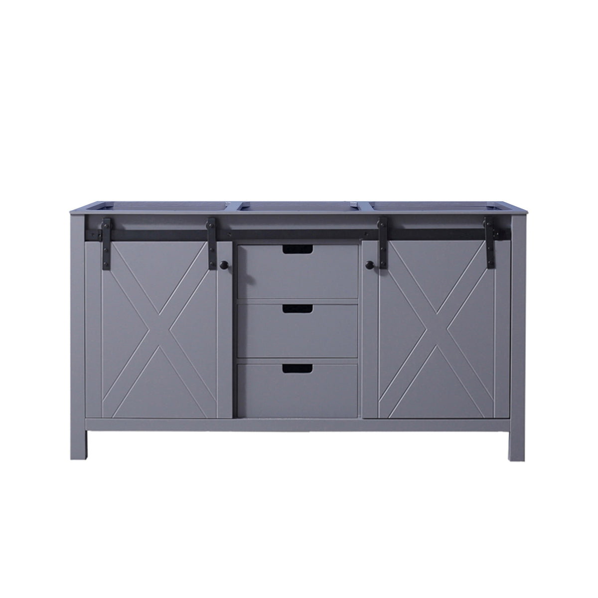 Lexora Marsyas 60 in. Dark Grey Double Sink Bath Vanity