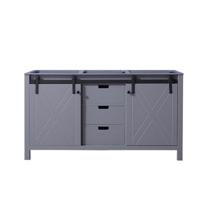 Lexora Marsyas 60 in. Dark Grey Double Sink Bath Vanity