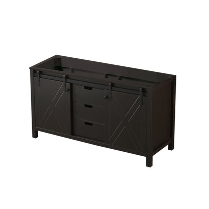 Lexora Marsyas 60 in. Brown Double Sink Bath Vanity