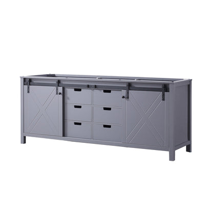 Lexora Marsyas 80 in. Dark Grey Double Sink Bath Vanity