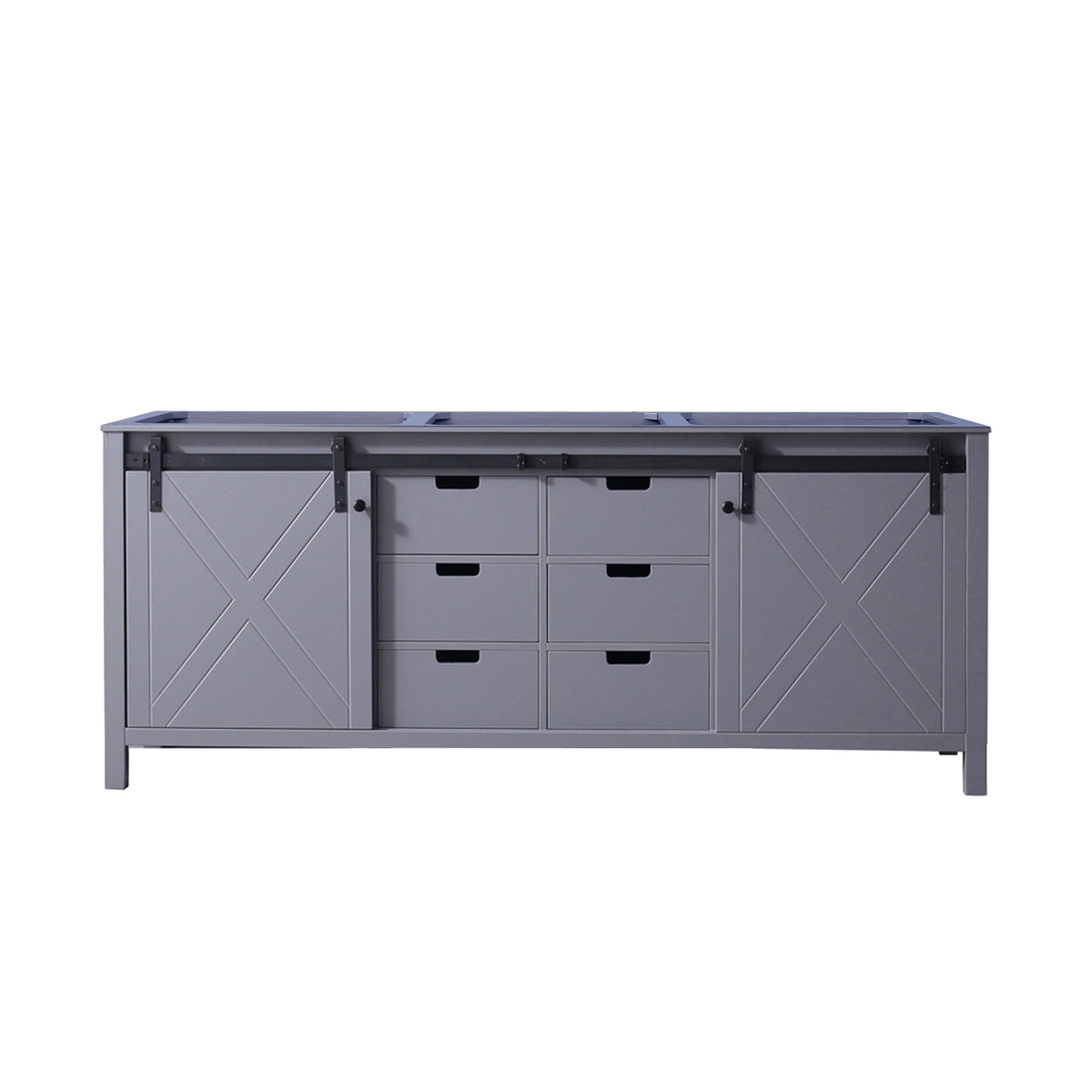 Lexora Marsyas 80 in. Dark Grey Double Sink Bath Vanity