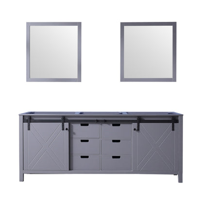 Lexora Marsyas 80 in. Dark Grey Double Sink Bath Vanity