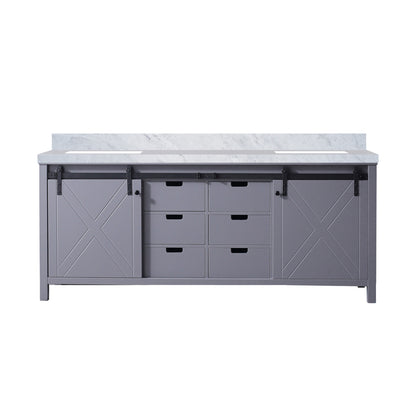 Lexora Marsyas 80 in. Dark Grey Double Sink Bath Vanity