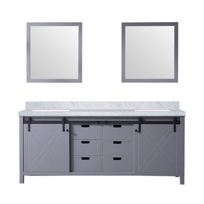 Lexora Marsyas 80 in. Dark Grey Double Sink Bath Vanity