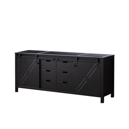 Lexora Marsyas 80 in. Brown Double Sink Bath Vanity