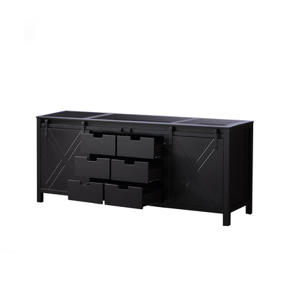 Lexora Marsyas 80 in. Brown Double Sink Bath Vanity