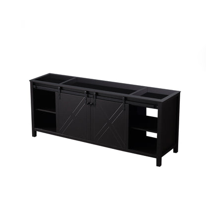 Lexora Marsyas 80 in. Brown Double Sink Bath Vanity
