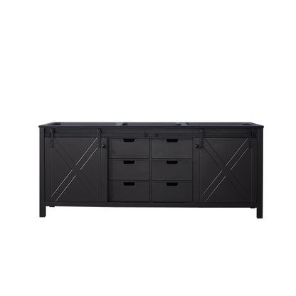 Lexora Marsyas 80 in. Brown Double Sink Bath Vanity