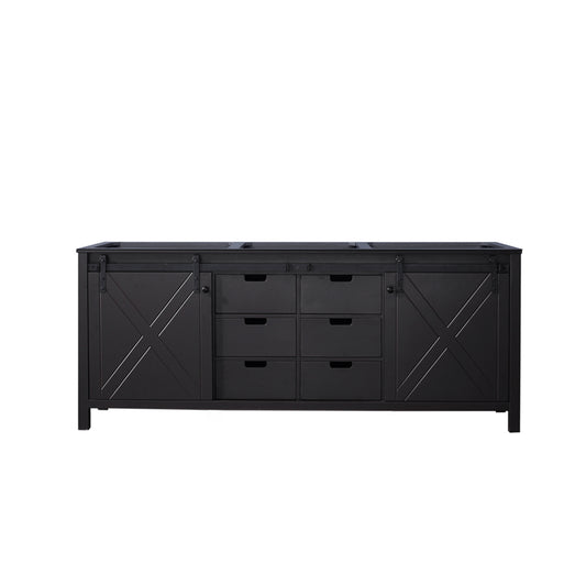 Lexora Marsyas 80 in. Brown Double Sink Bath Vanity