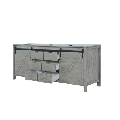 Lexora Marsyas 80 in. Ash Grey Double Sink Bath Vanity