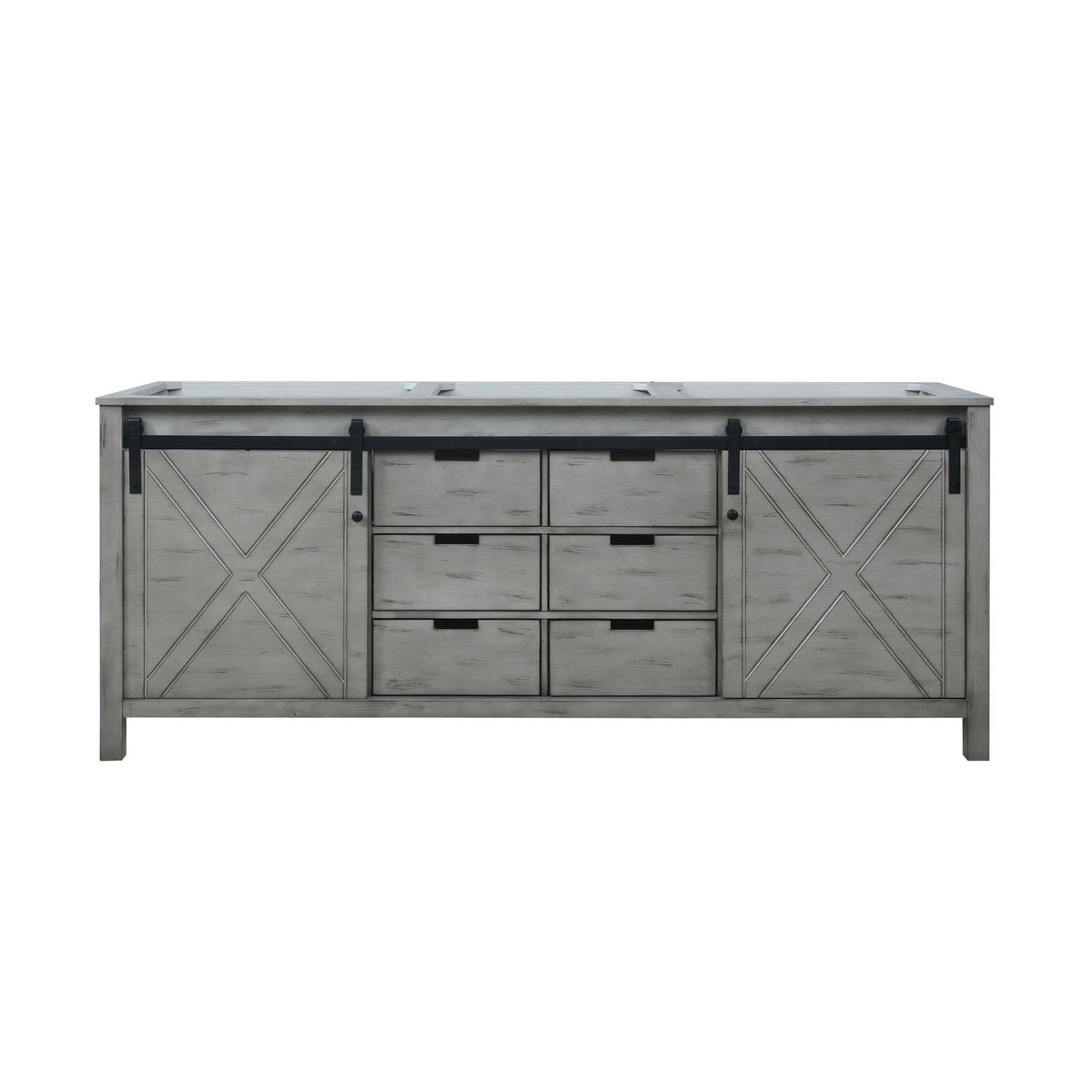 Lexora Marsyas 80 in. Ash Grey Double Sink Bath Vanity