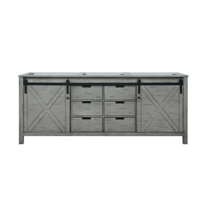 Lexora Marsyas 80 in. Ash Grey Double Sink Bath Vanity