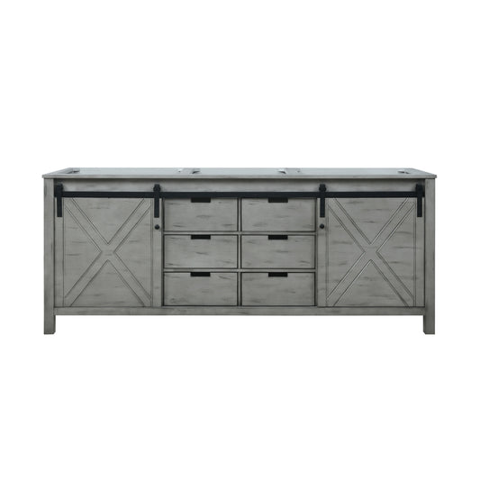 Lexora Marsyas 80 in. Ash Grey Double Sink Bath Vanity