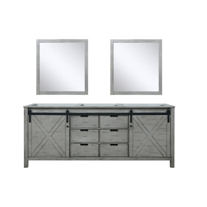 Lexora Marsyas 80 in. Ash Grey Double Sink Bath Vanity