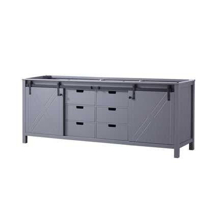 Lexora Marsyas 84 in. Dark Grey Double Sink Bath Vanity