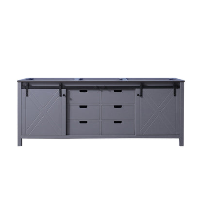 Lexora Marsyas 84 in. Dark Grey Double Sink Bath Vanity