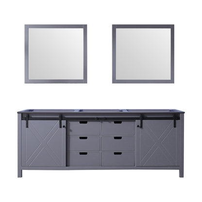 Lexora Marsyas 84 in. Dark Grey Double Sink Bath Vanity