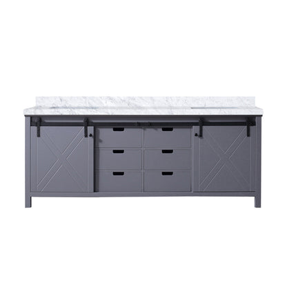 Lexora Marsyas 84 in. Dark Grey Double Sink Bath Vanity
