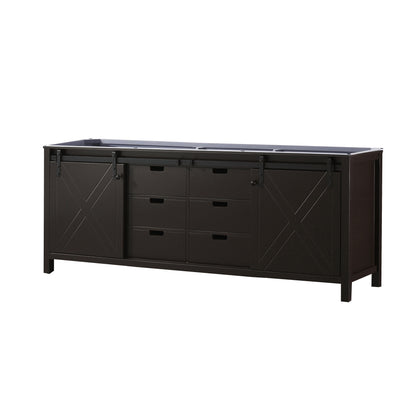 Lexora Marsyas 84 in. Brown Double Sink Bath Vanity