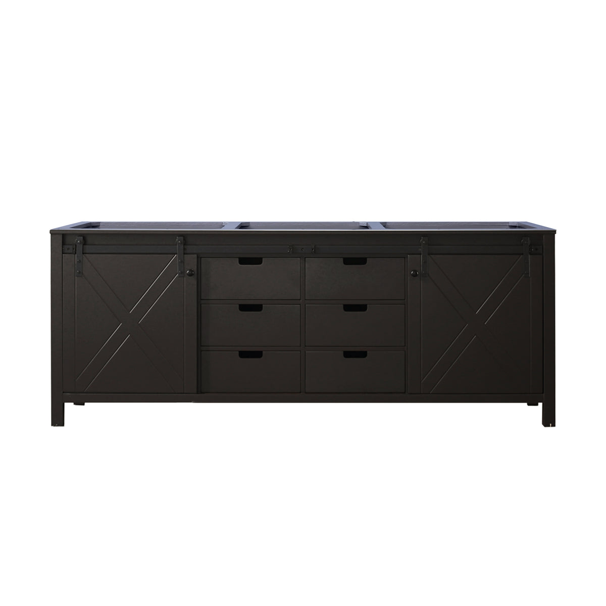 Lexora Marsyas 84 in. Brown Double Sink Bath Vanity