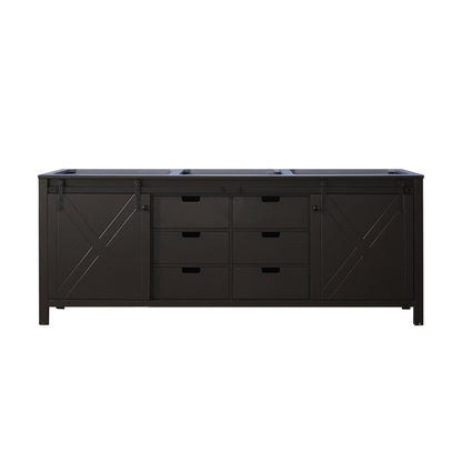Lexora Marsyas 84 in. Brown Double Sink Bath Vanity