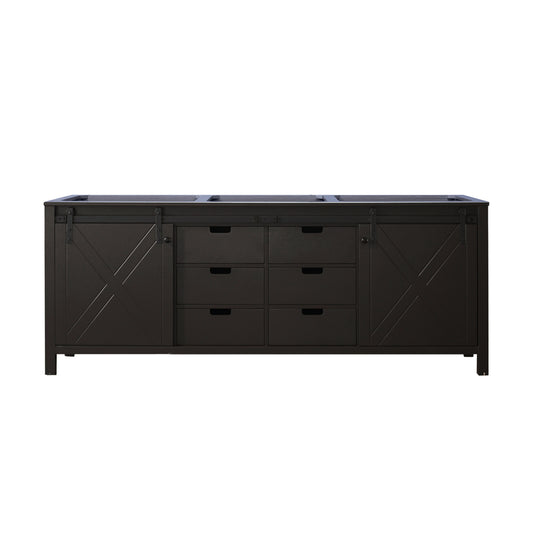 Lexora Marsyas 84 in. Brown Double Sink Bath Vanity