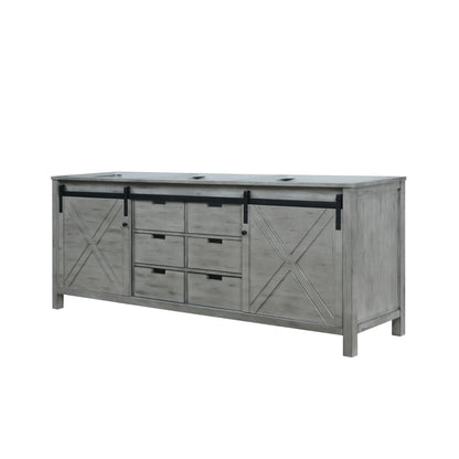 Lexora Marsyas 84 in. Ash Grey Double Sink Bath Vanity