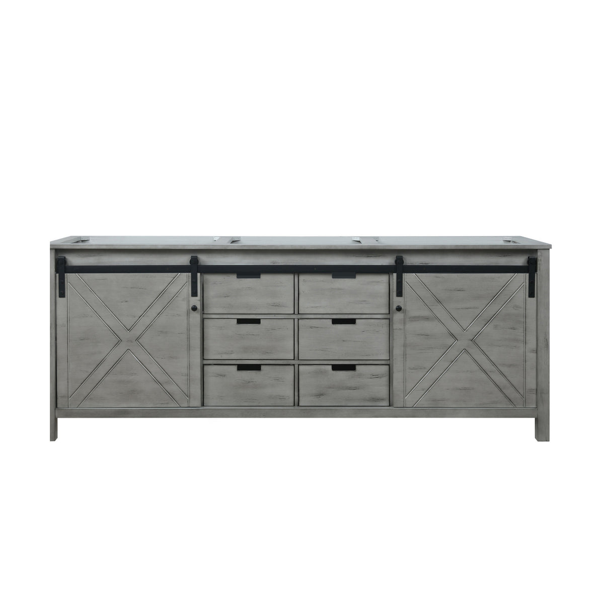 Lexora Marsyas 84 in. Ash Grey Double Sink Bath Vanity