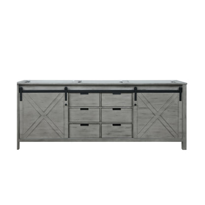 Lexora Marsyas 84 in. Ash Grey Double Sink Bath Vanity
