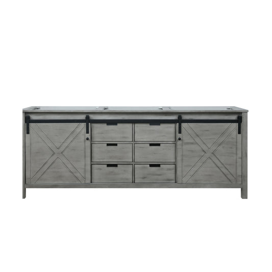 Lexora Marsyas 84 in. Ash Grey Double Sink Bath Vanity