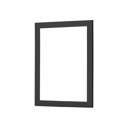 Lexora Castor 28 in W x 36 in H Black Mirror