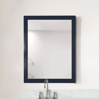 Lexora Castor 28 in W x 36 in H Blue Mirror