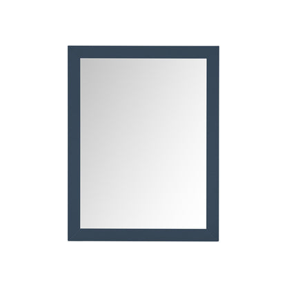 Lexora Castor 28 in W x 36 in H Blue Mirror