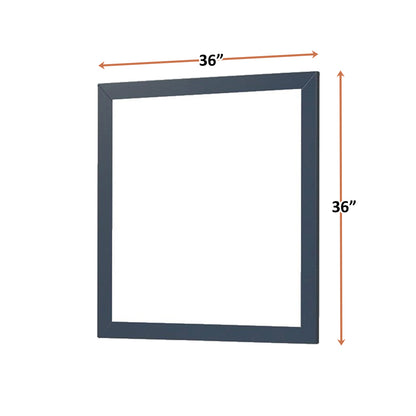 Lexora Castor 36 in W x 36 in H Blue Mirror