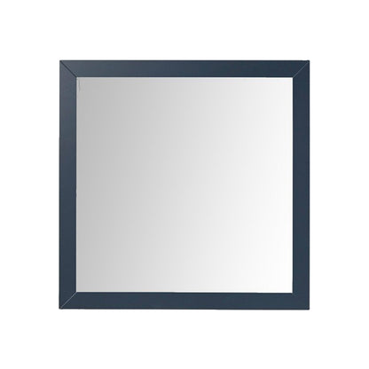 Lexora Castor 36 in W x 36 in H Blue Mirror
