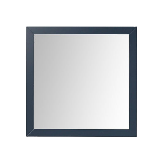 Lexora Castor 36 in W x 36 in H Blue Mirror