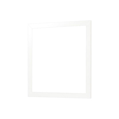 Lexora Castor 36 in W x 36 in H White Mirror