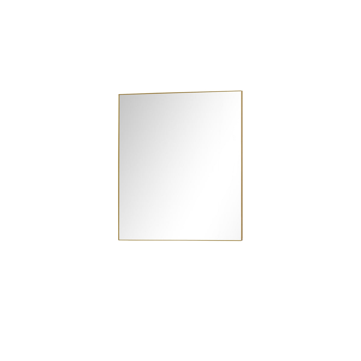 Lexora Abbey 36 in W x 36 in H Brushed Gold Mirror
