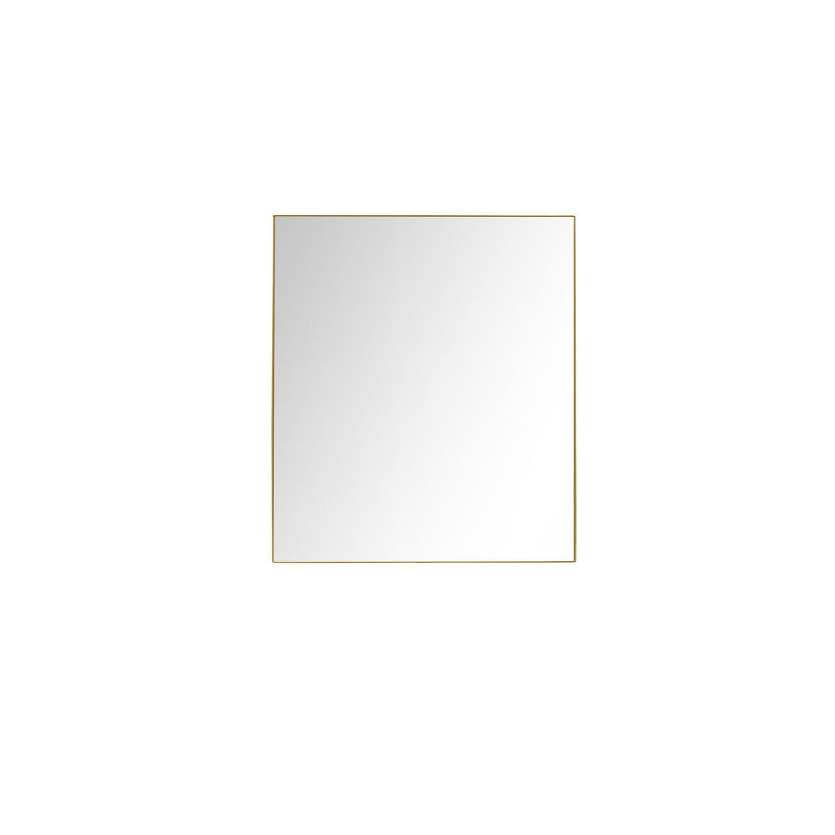 Lexora Abbey 36 in W x 36 in H Brushed Gold Mirror