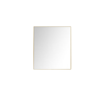 Lexora Abbey 36 in W x 36 in H Brushed Gold Mirror