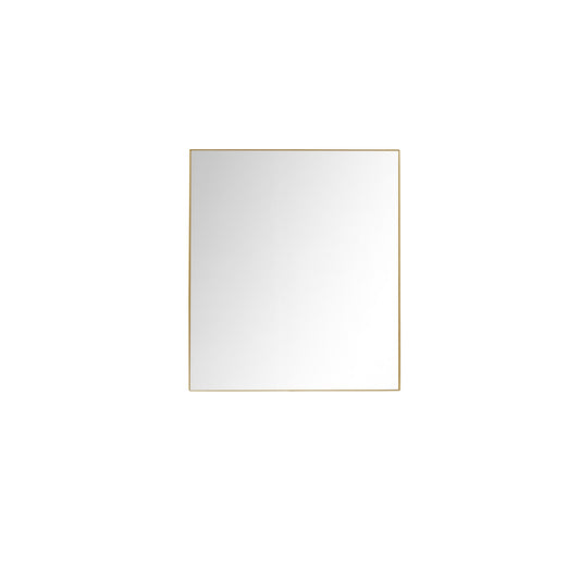 Lexora Abbey 36 in W x 36 in H Brushed Gold Mirror